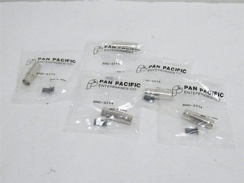 Pan Pacific BNC-3314; Lot-5 Double Barrel Coaxial Adapters