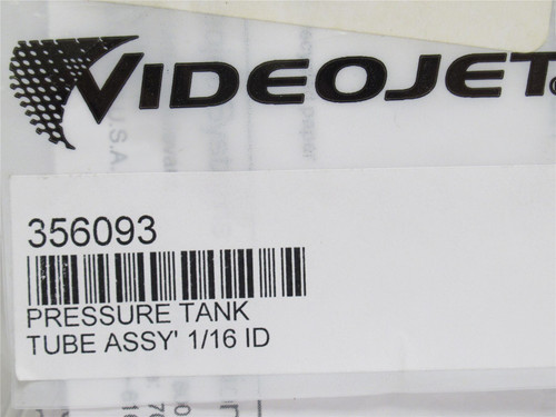 Videojet 356093; Pressure Tank Tube Assembly