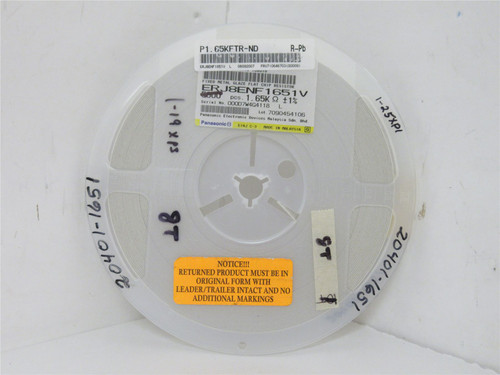 Venkel ERJ-8ENF1651V; Lot-4500 Resistor 1.65kOhm 1% 1/4W 1206