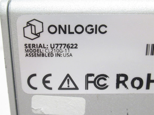Onlogic CL210G-11; Ultra Small Quad Core Fanless Computer; 12VDC