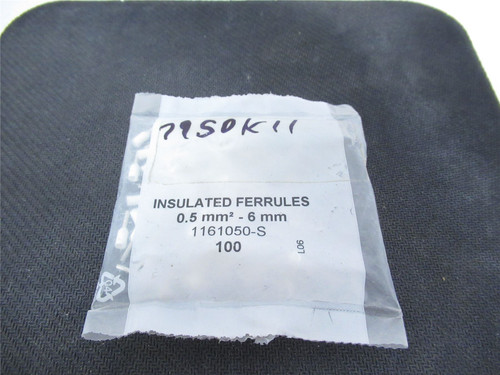 MFG 1161050-S; Bag-100 Wire Ferrule Insulated 0.5mm-6mm