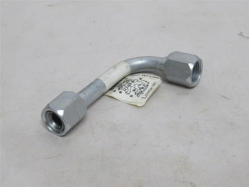 Linfor 129085; Forklift Tube Assy; 90Deg; 1/2" SAE Port Size