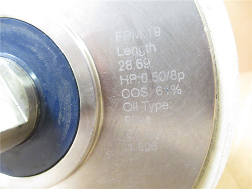 Sparks 138R3012N101HS12TDWG47; Drum Motor 19fpm 6"ODx28.69"L