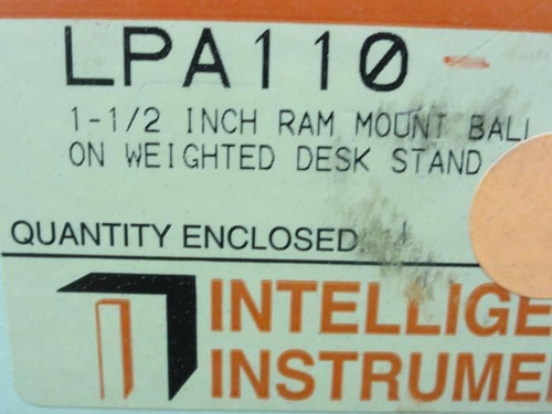 Intelligent Instrumentation LPA110; Ram Mount on Weighted Desk
