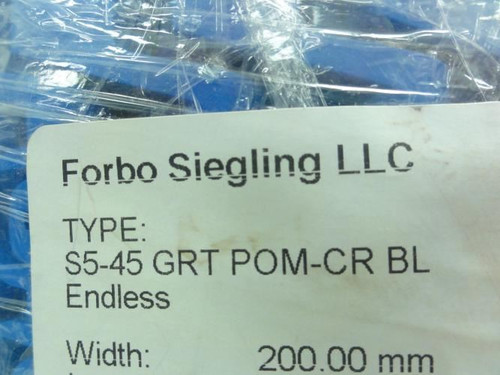 Forbo S5-45 GRT POM-CR BL; Conveyor Belt; 4;000mm L; 200mm W