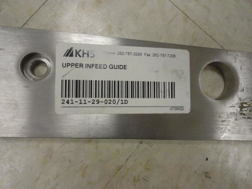 KHS 241-11-29-020/ID; Upper Infeed Guide