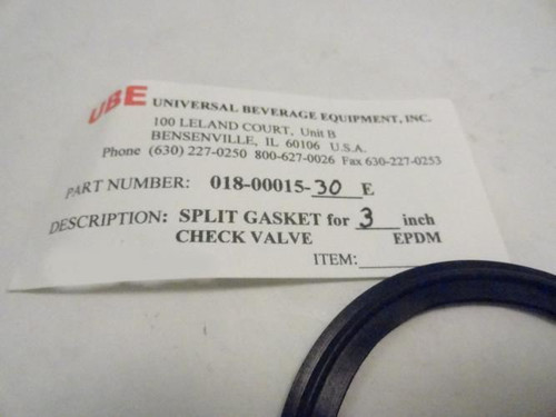 UBE 018-00015-30E; Sanitary Valve Gasket 3" Split