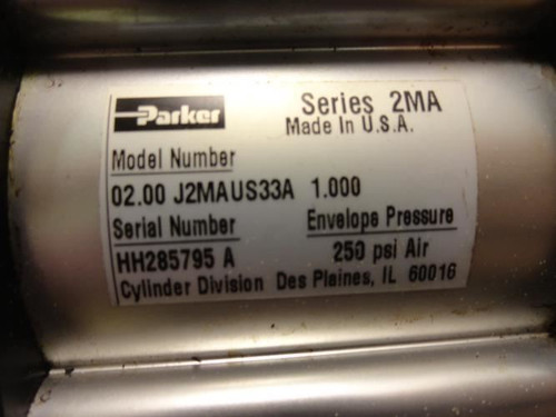 Parker 02.00 J2MAU33A 1.000; Pneumatic Cylinder 2" B x 1" S