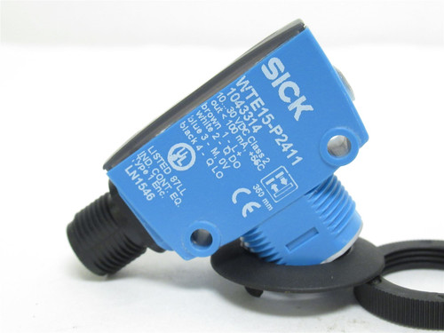 Sick WTE15-P2411; Photo Sensor 1043314; 10-30VDC BROKEN LENS
