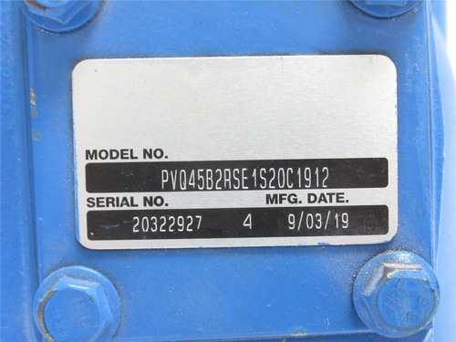 Vickers PVQ45B2RSE1S20C1912; Piston Pump