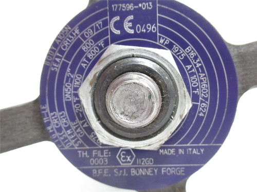 Bonney Forge 177596-013; Outside Stem & Yoke Gate Valve 2FNPT