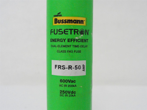 Bussmann FRS-R-50; Fuse; 50A; 600VAC