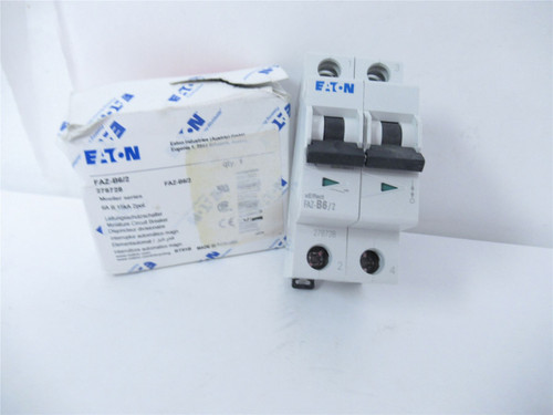 Eaton FAZ-B6/2; Circuit Breaker 6Amp  2-pole #278728