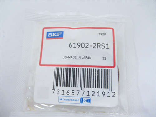 SKF 61902-2RS1; Bearing Deep Groove 15mm Bore 28mm OD 7mm W