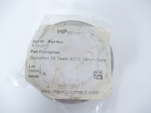 MP Equipment P-70-2022; Sprocket AT10 24mm Bore 18 Teeth