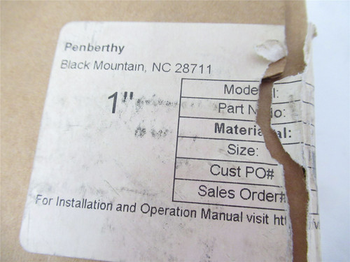 Penberthy NWH08BZCNT-01; Steam Mixing Valve 1" Part#11337494