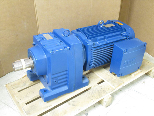 SEW R97DRN160M4/DH; AC Gearmotor 33.25:1 Ratio; 15HP; 230/460V