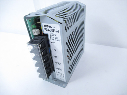 Cosel FCA50F-24; Power SUpply 24VDC AC240-480V .055A 47-83Hz
