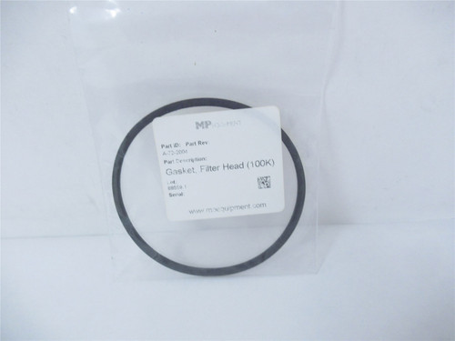 MP Equipment A-72-2004; Gasket Filter Head (100K)