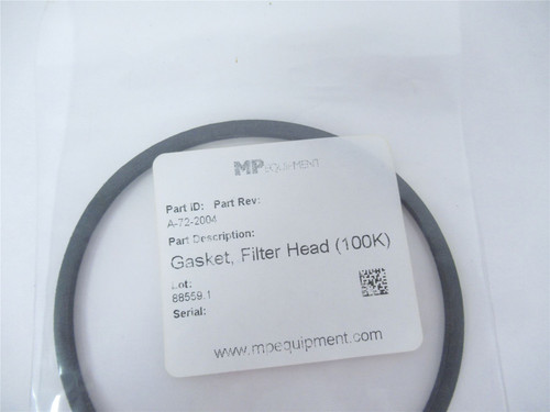 MP Equipment A-72-2004; Gasket Filter Head (100K)