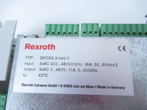 Rexroth DKCXX.3-040-7; Servo Drive Controller 480VAC