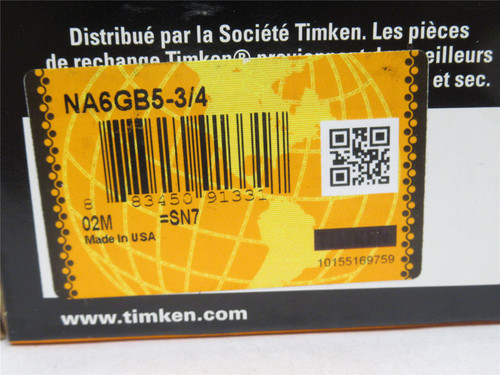 Timken NA6GB5-3/4; Polymer Flange Bearing; Bearing; 3/4"ID