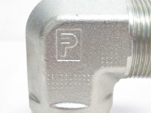 Parker 20 CTX-S; Fitting 90Deg Elbow; 1-1/4NPT to 1-1/4JIC