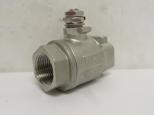Industry-Std 1WMY4; Ball Valve SS; 1NPT; 1000PSI; NO HANDLE