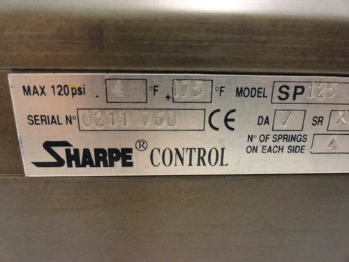 Sharpe SP125N; Pneumatic Actuator max 120 PSI
