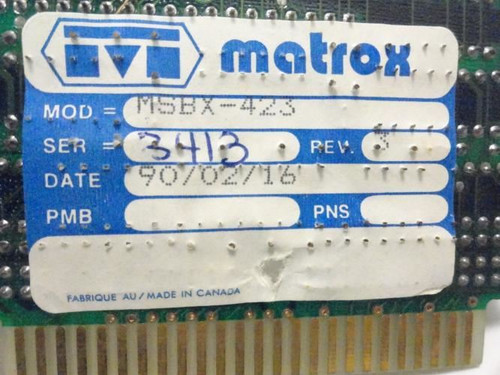 Matrox MSBX-423; Circuit Board