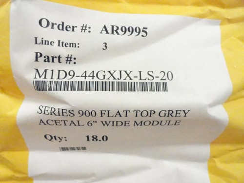 Rexnord M1D9-44GXJX-LS-20; LOT-18 Series 900 Conveyor Link 6" W