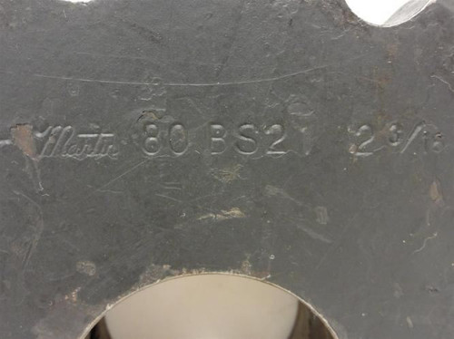 Martin 80BS21-2-3/16; Sprocket # 80; 21Teeth; 2-3/16"ID