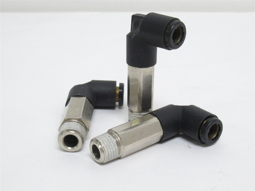 MFG- W369PLPX-5-4; Bulkhead Connector 90Deg 5/16"PTC x 1/4NPT