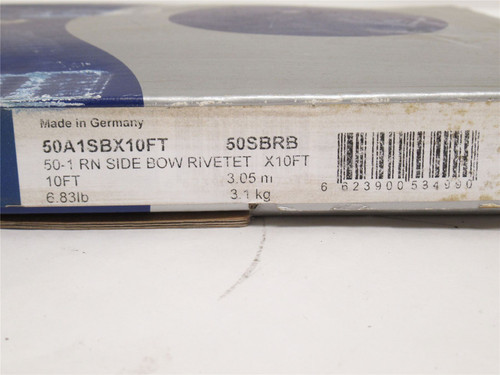 Renold 50A1SBX10FT; Riveted Roller Chain #50; 10' Length