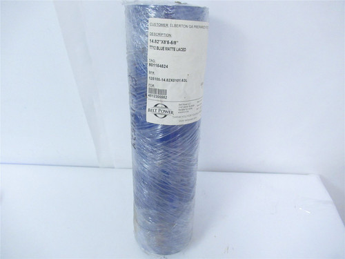 Belt Power 125105-14.82x0101.63L; Belt 14.82x8'5-5/8" Blue