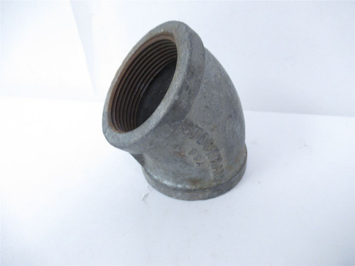 Schimberg MG45212; Galvanized Elbow 2.5"