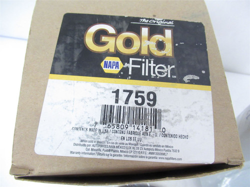 Napa 1759; Filter Gold