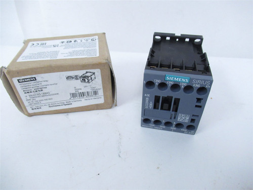 Siemens 3RH2140-1BB40; Contactor Relay 4 NO Coil: 24VDC