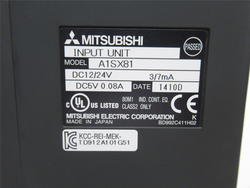 Mitsubishi A1SX81; Digital Input Module; 12/24V; 32 Inputs