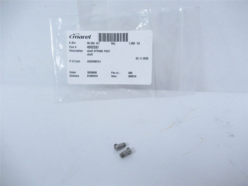 Marel 4262287; Shaft Spring Post Lot of 2