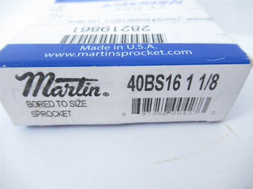 Martin 40BS16-1-1/8; Sprocket #40 16 Teeth 1-1/8"