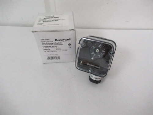 Honeywell C6097A3079; Gas Pressure Switch12" to 60"WC 1/4"NPT