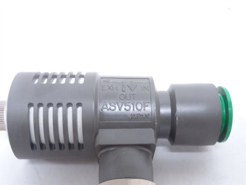 SMC ASV510F-N02-13; Speed Exhaust Valve; 1/2" Tube; 3/8" Body