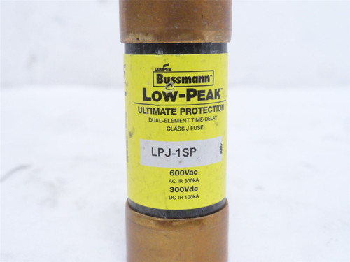 Bussmann LPJ-1SP; Dual Element Time Delay Fuse; 1A; 600VAC