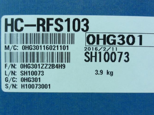Mitsubishi HC-RFS103; Servo Motor; 6.5A; 129V; 1kW