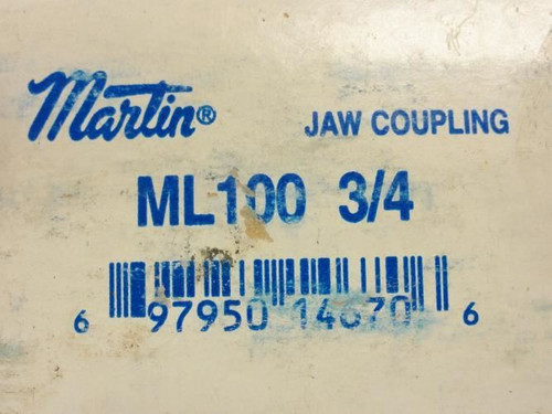Martin ML100 3/4; Jaw Coupling Hub 3/4"ID (surface rust)