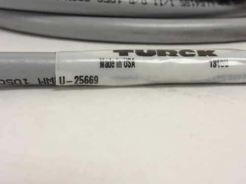 TURCK U-25669; Molded Cordset; Hybrid; 18' Long