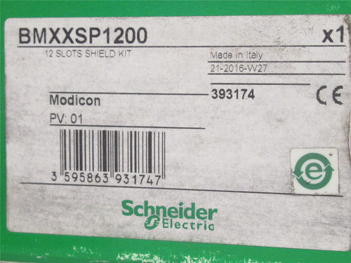 Schneider BMXXSP1200; Shield Kit 12 Slot For Modicon PV: 01