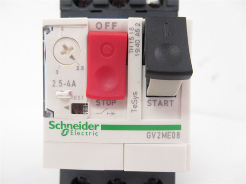 Schneider GV2ME08; Manual Motor Starter 690VAC 2.5-4A3-Pole