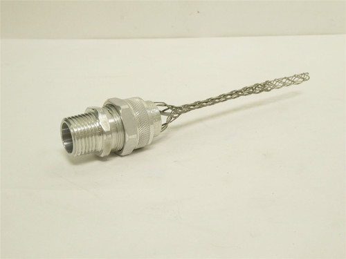P&S CG406; Straight Male Cord Grip; 1/2" Thread; 0.310-0.375"